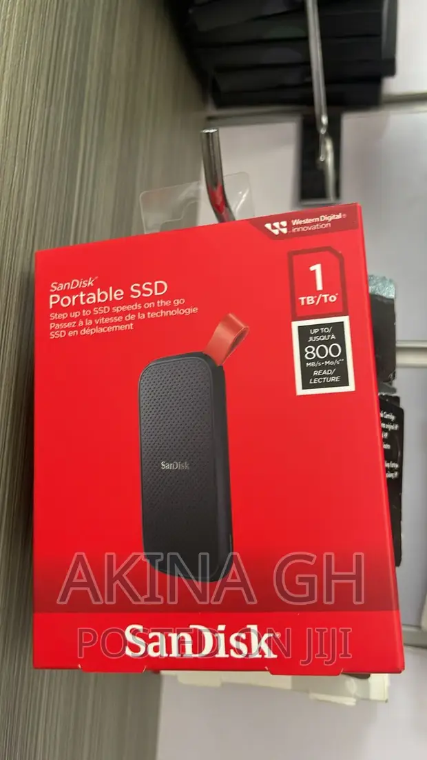 Sandisk Portable External SSD 1tb- Up to 800mb/S Read Speed