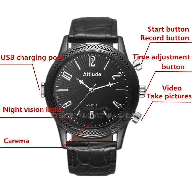Spy Video Camera Watch Recorder 1080p