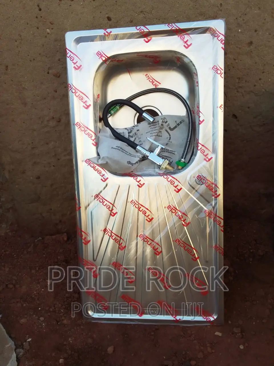 Cabinet Kitchen Sink With 2" Waste, Tap and Flexible Tube