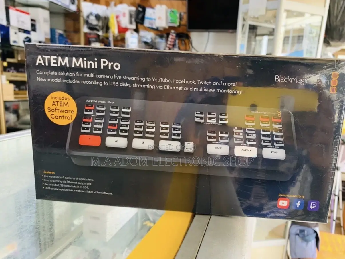 Blackmagic Design ATEM Mini Pro HDMI Live Stream Switcher .