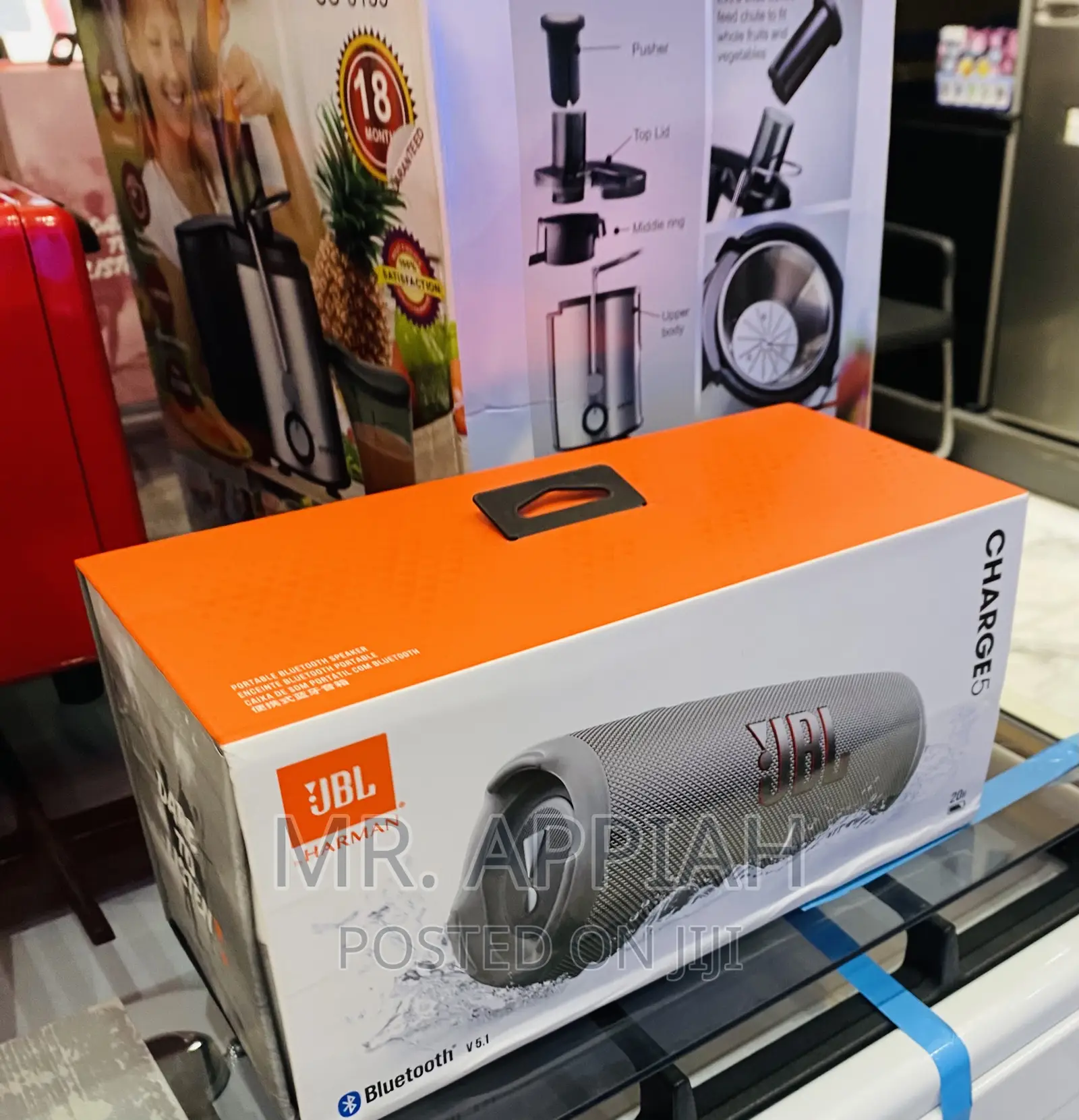 Best JBL Charge 5 Rechargeable Bluetooth Speaker(Gray).