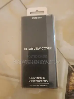Samsung EF-ZN970CBEGUS Galaxy Note10 Case, S-View Flip Cover