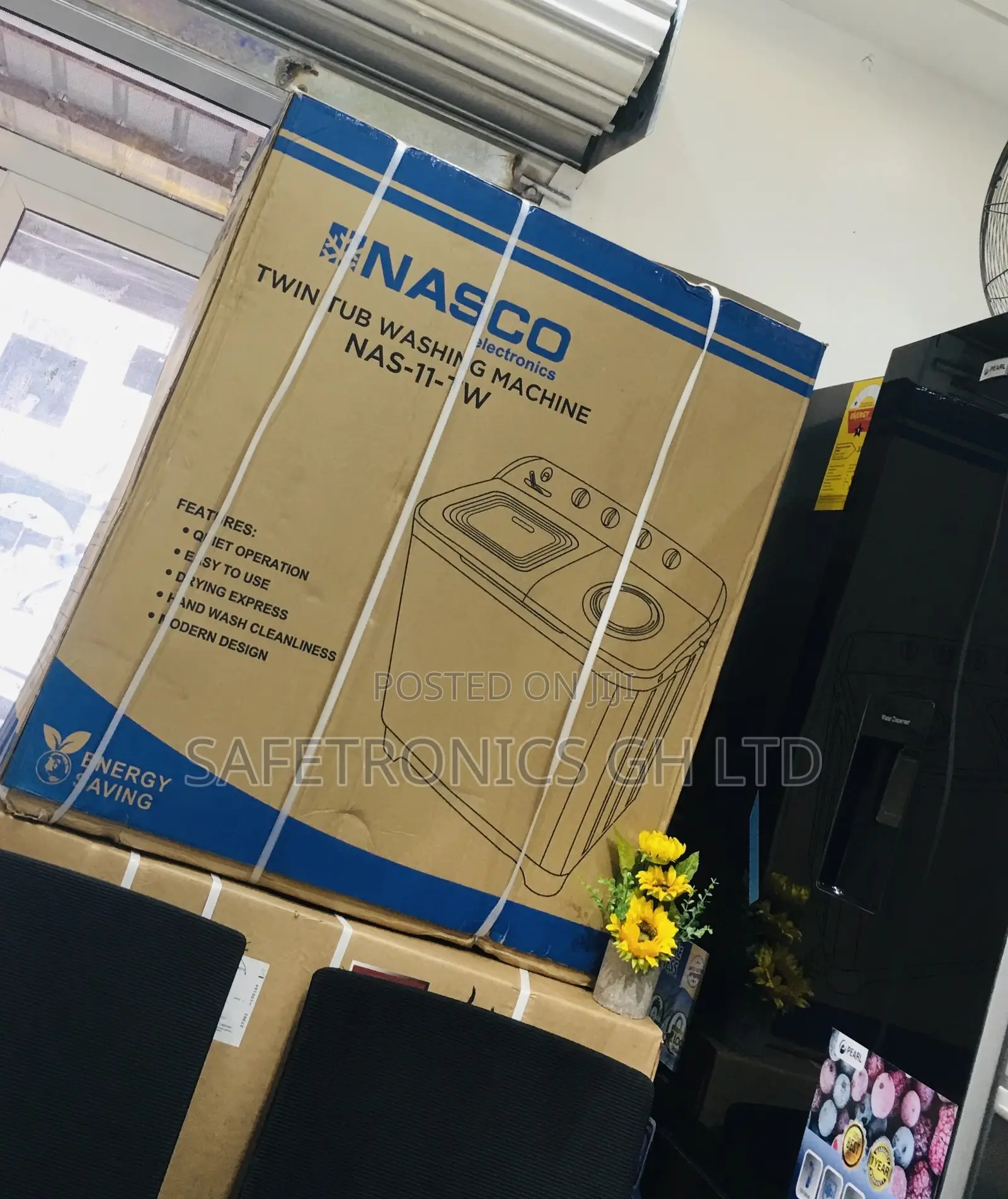 Washingmachine Topload Semiautomatic Red/White 11KG Nasco