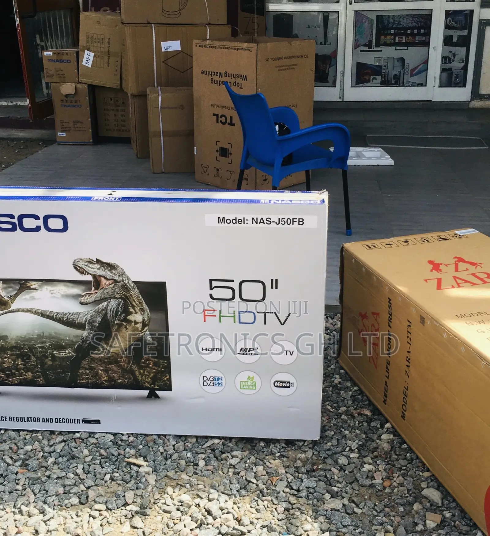 Digital Glossy Satellite 50 Inches Black Nasco Tv