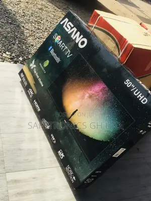 50 Inches Glossy LED UHD Smart Asano Black Electric Tv