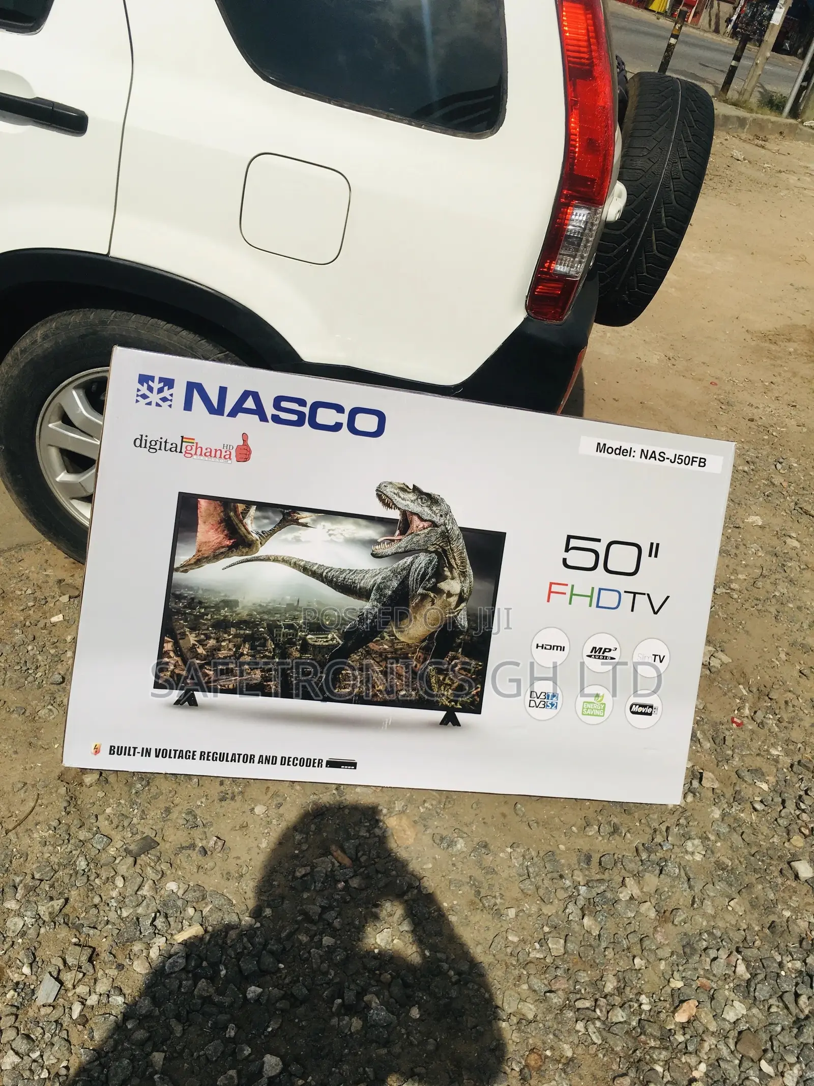 Nasco Black Satellite Digital 50 Inches Glossy LED Tv
