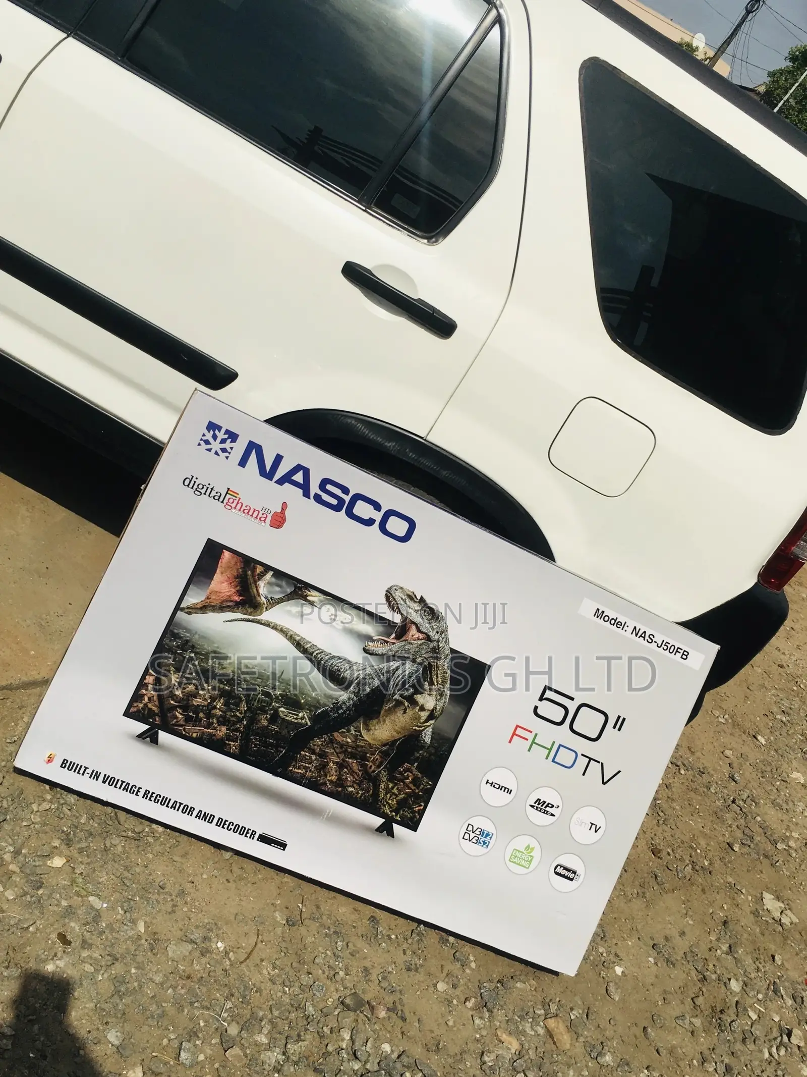 Digital Nasco 50 Inches Satellite Black Glossy LED Tv