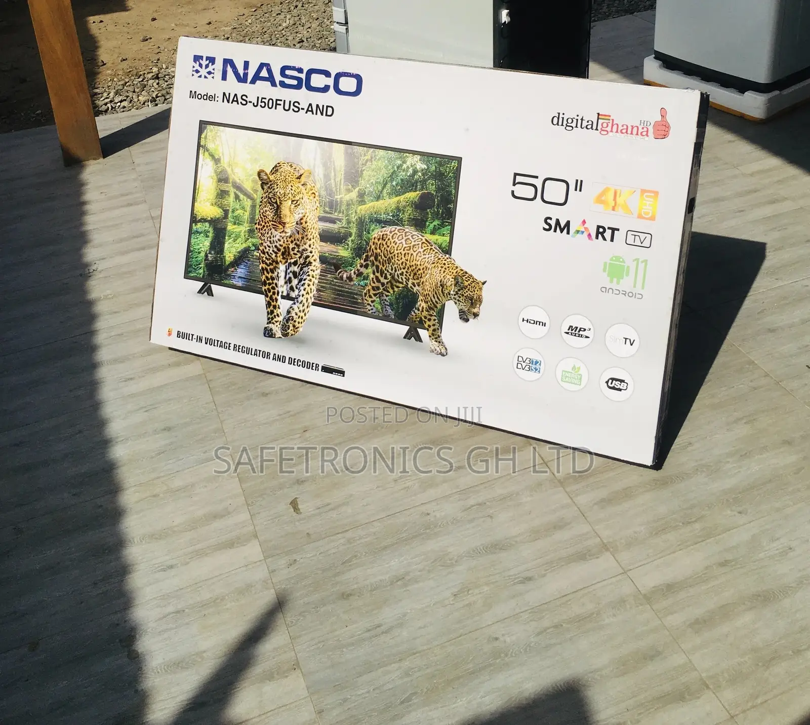Smart Digital Nasco Glossy LED Black 50 Inches Tv