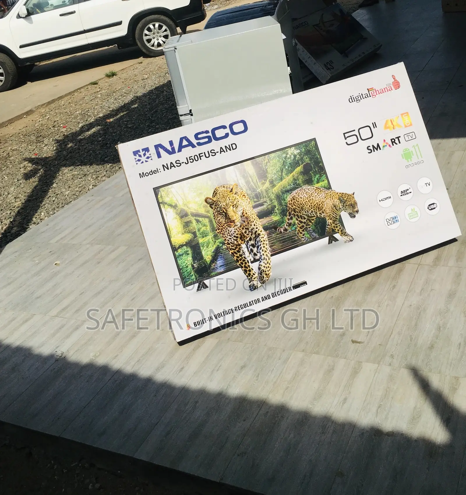 Smart Digital Nasco Glossy LED Black 50 Inches Tv