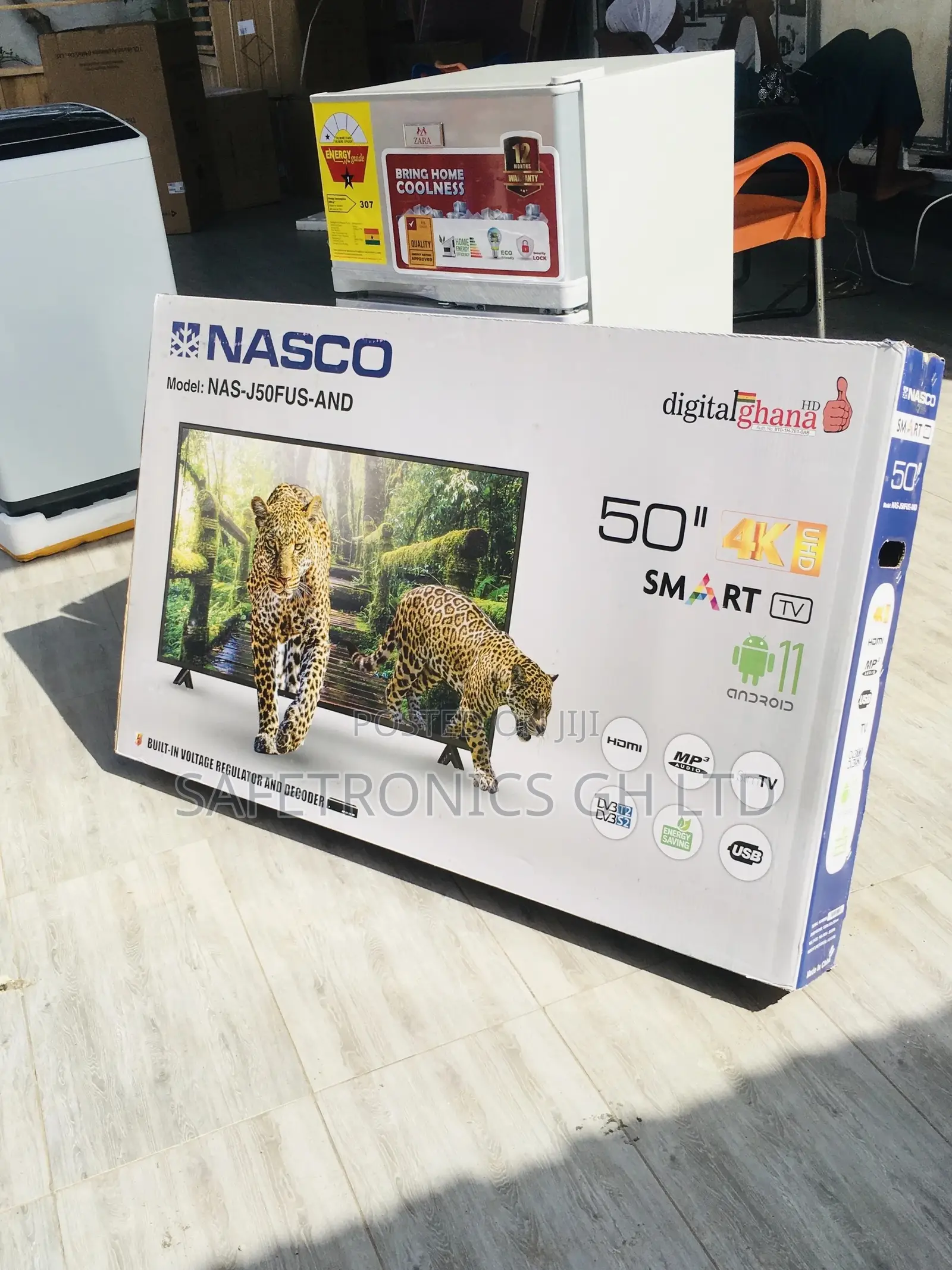 Glossy Smart Nasco LED Digital 50 Inches Black Tv
