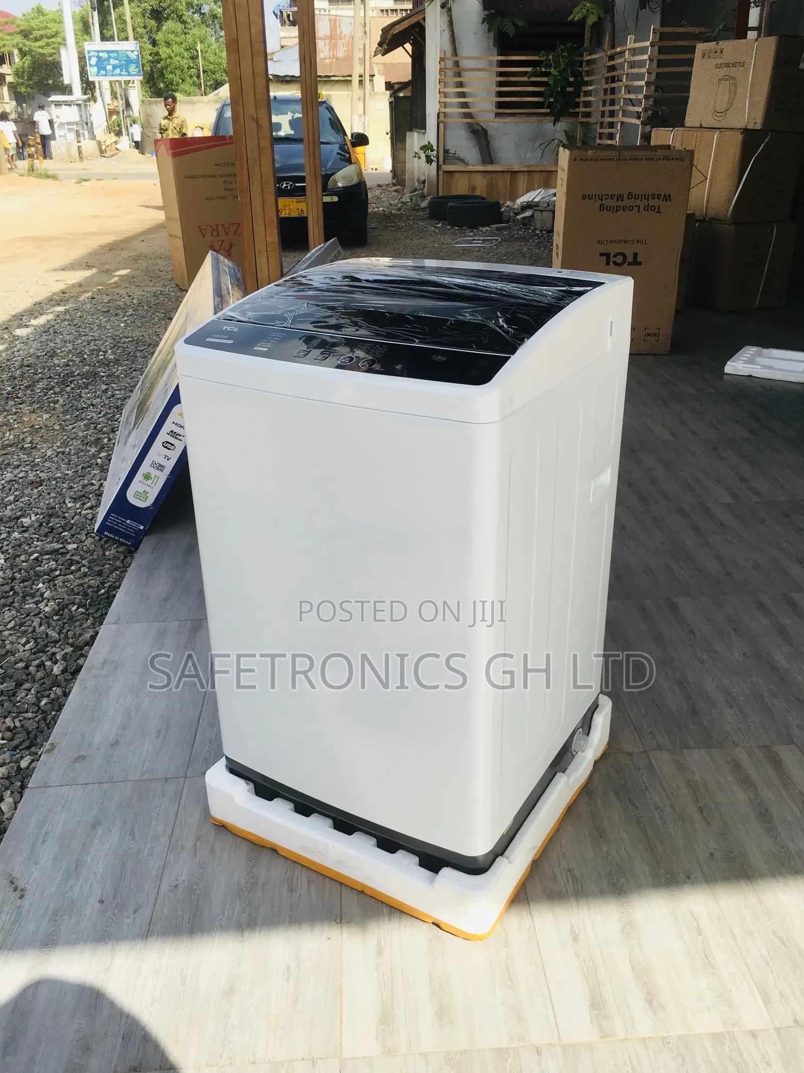 7kg Gray Fullyautomatic Topload TCL Washingmachine 