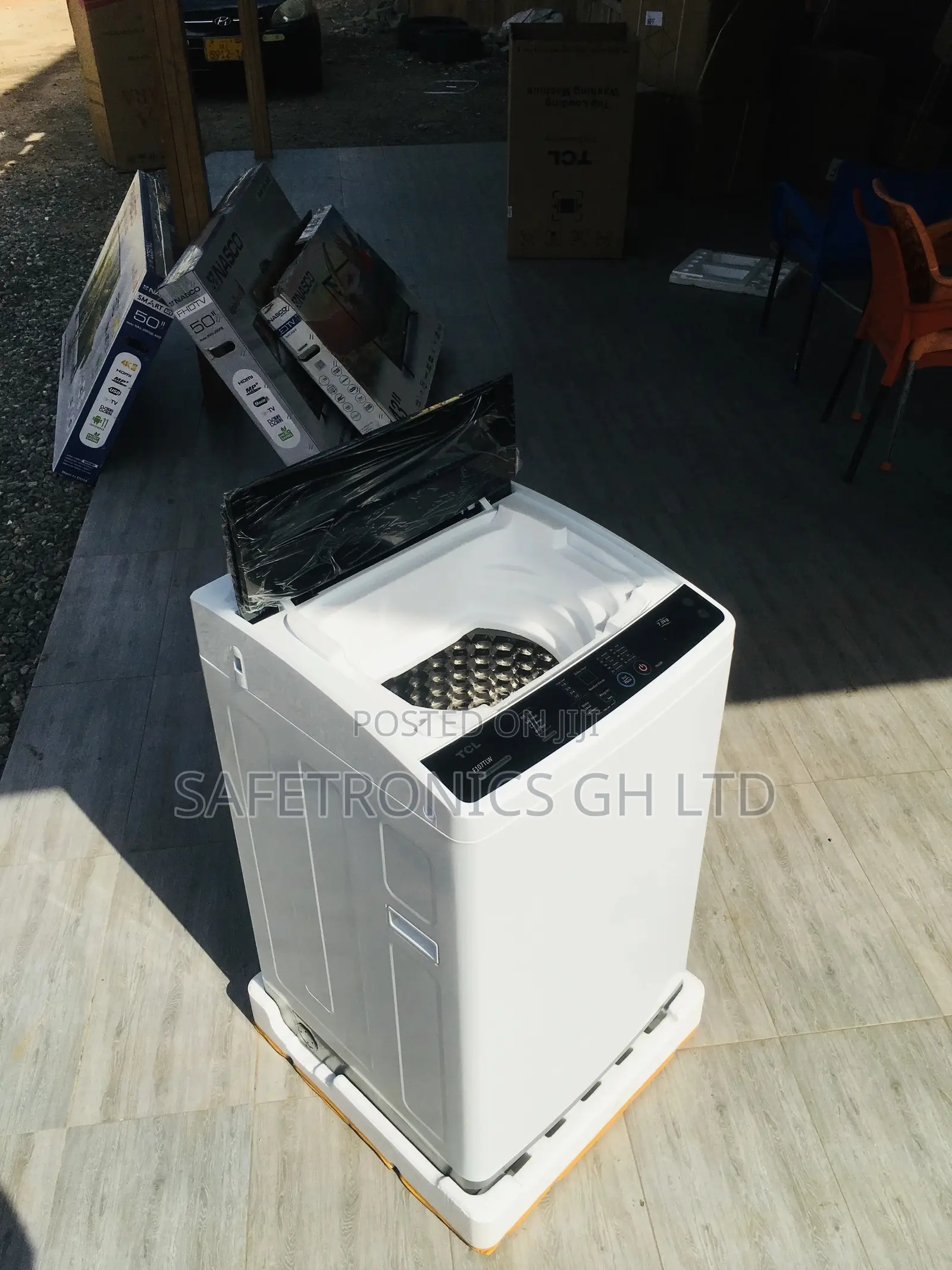 Fullyautomatic Electric 7kg Washingmachine Topload TCL Gray