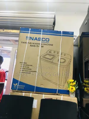 Topload 11kg Washingmachine Nasco Red/White Semiautomatic