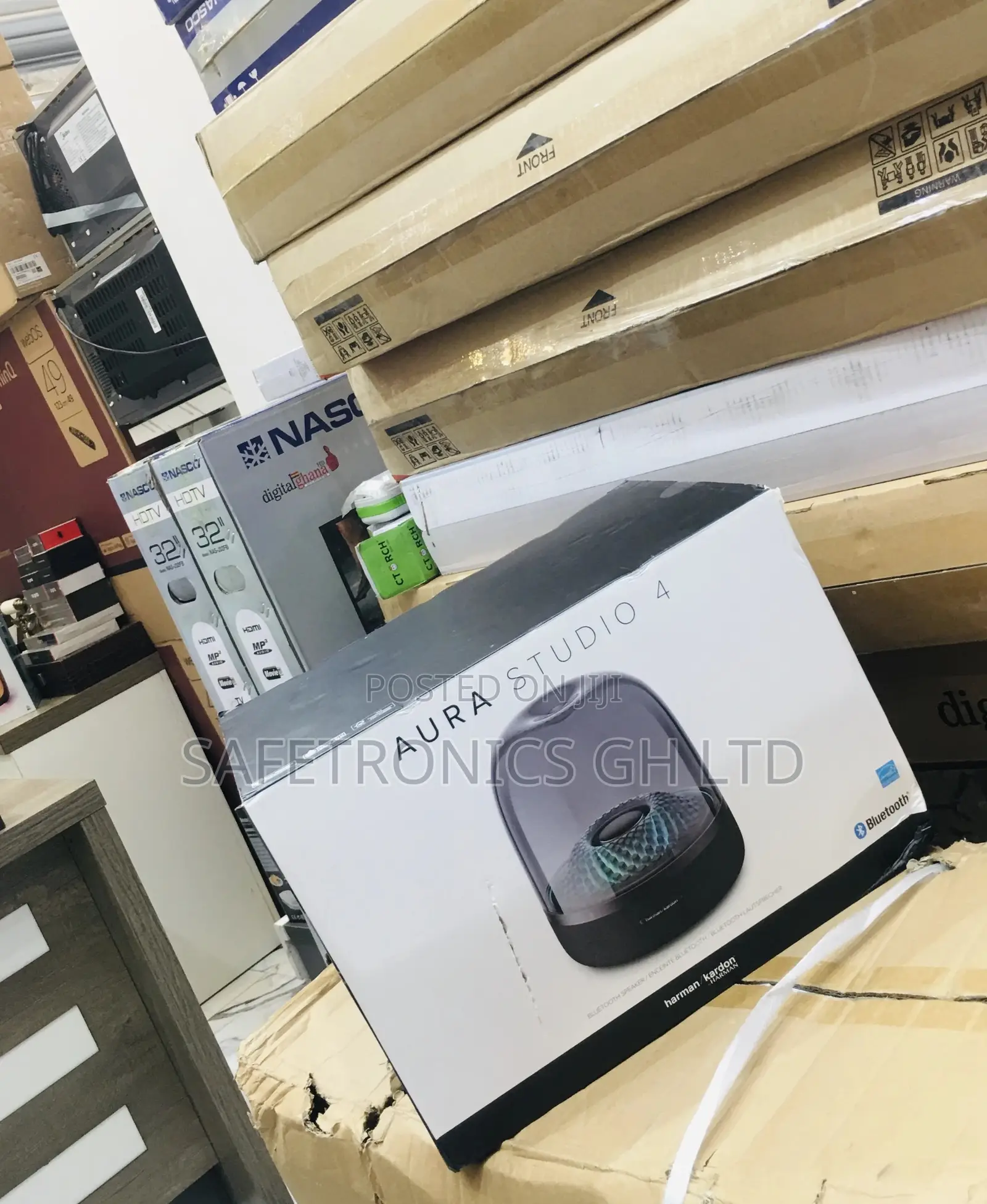 Electric Bluetooth Black Aura Studio 4 Wireless Speaker
