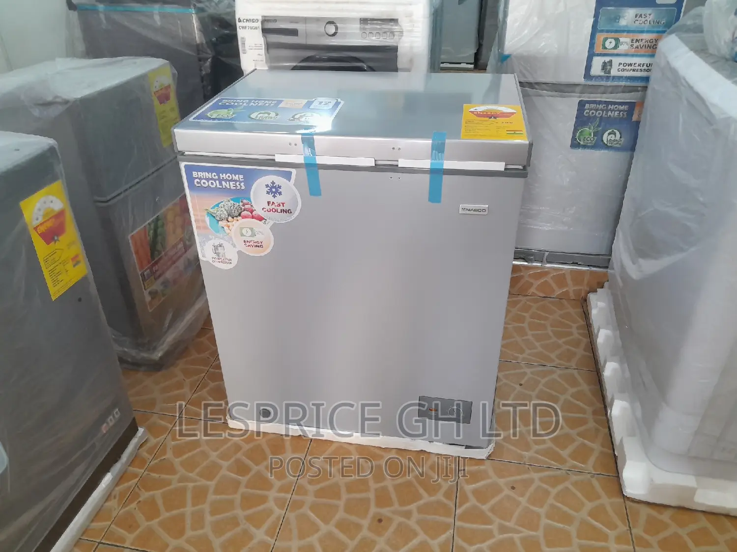 Promo = Nasco 145ltr Chest Freezer 4star NAS200