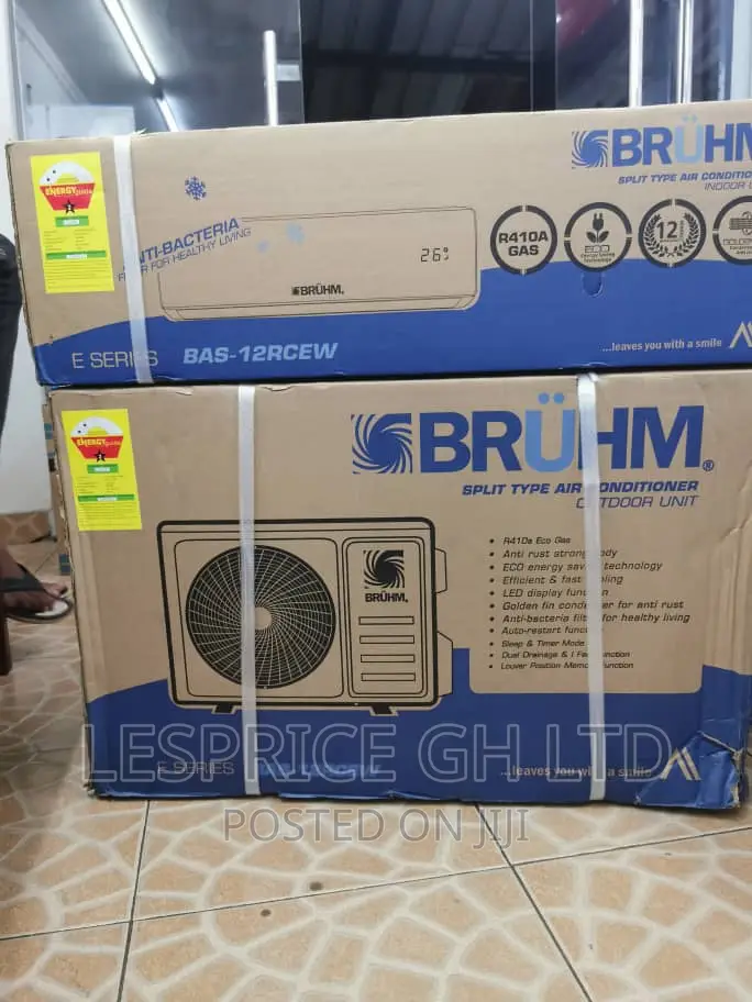 Bruhm 1.5 Hp AC-R410 Gas–2 Star Cooler AC-12RCEW