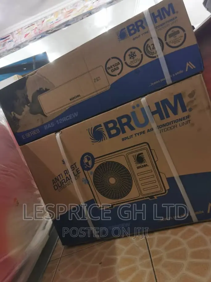 Promotion《= Bruhm 1.5 Hp AC-R410 Gas–2 Star AC-12RCEW