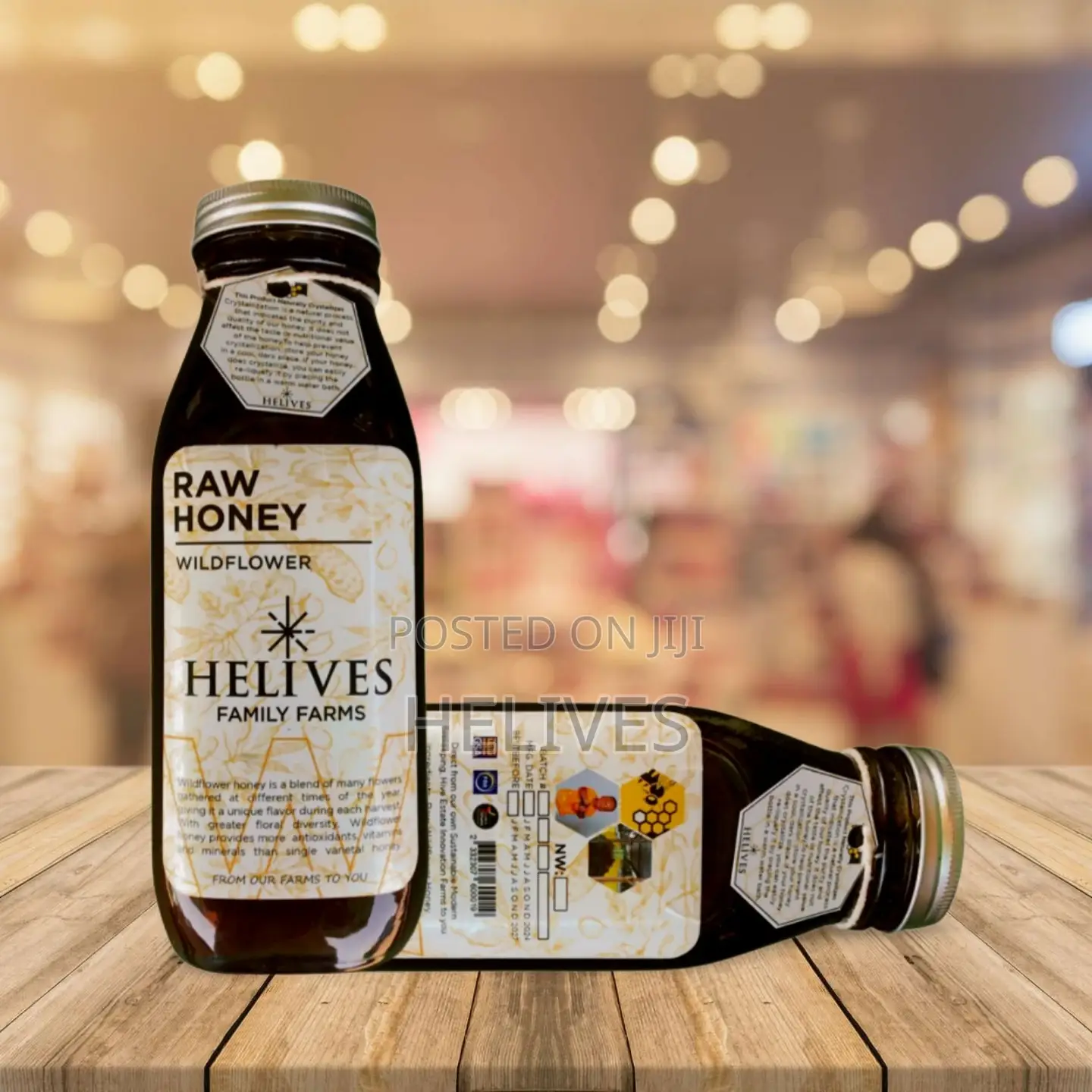 Helives Raw Honey 600ml |100% Organic Pure Natural | Fda Certified