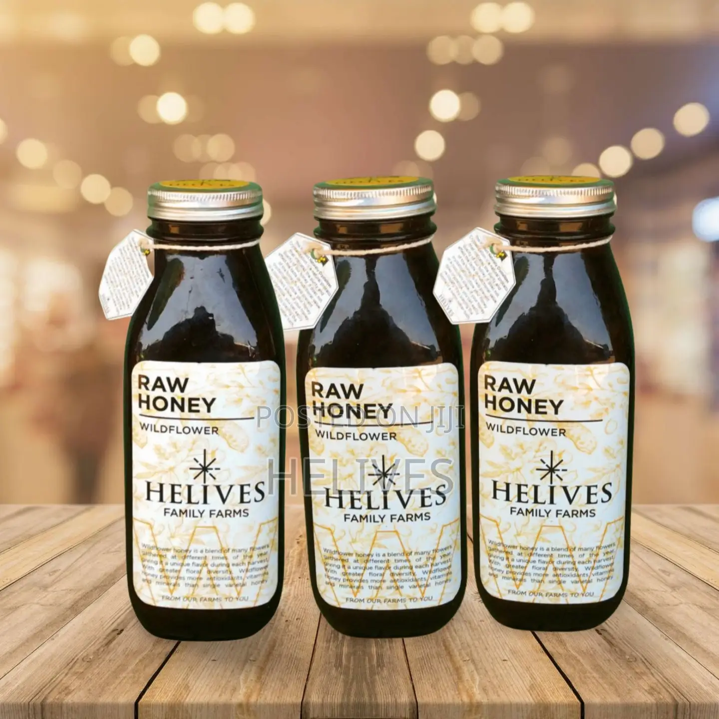 Helives Raw Honey 600ml |100% Organic Pure Natural | Fda Certified
