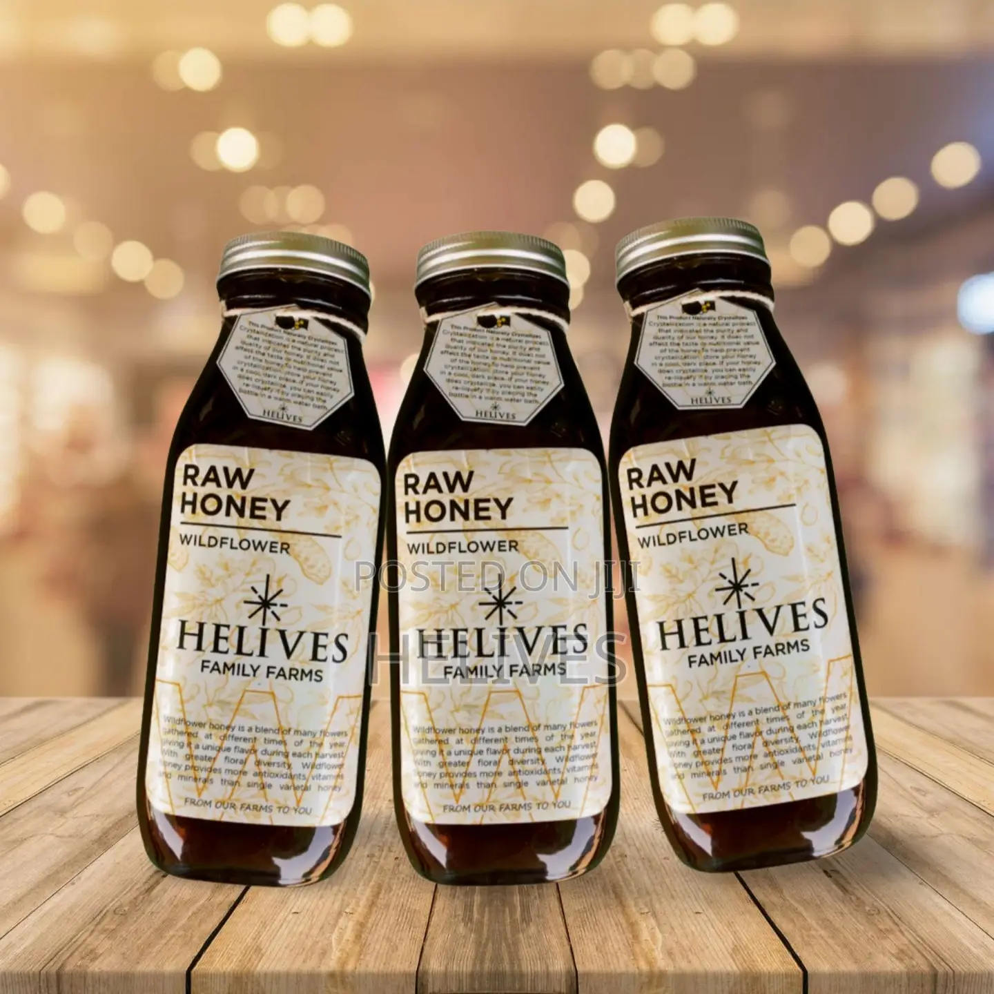 Helives Raw Honey 600ml |100% Organic Pure Natural | Fda Certified