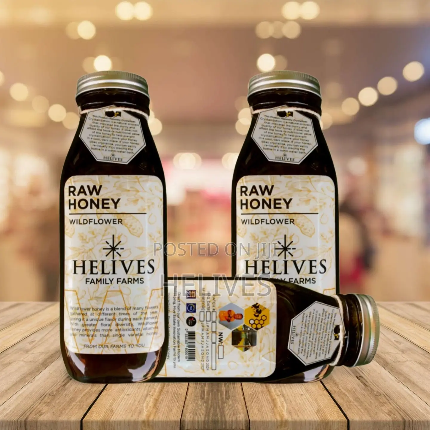 Helives Raw Honey 600ml |100% Organic Pure Natural | Fda Certified