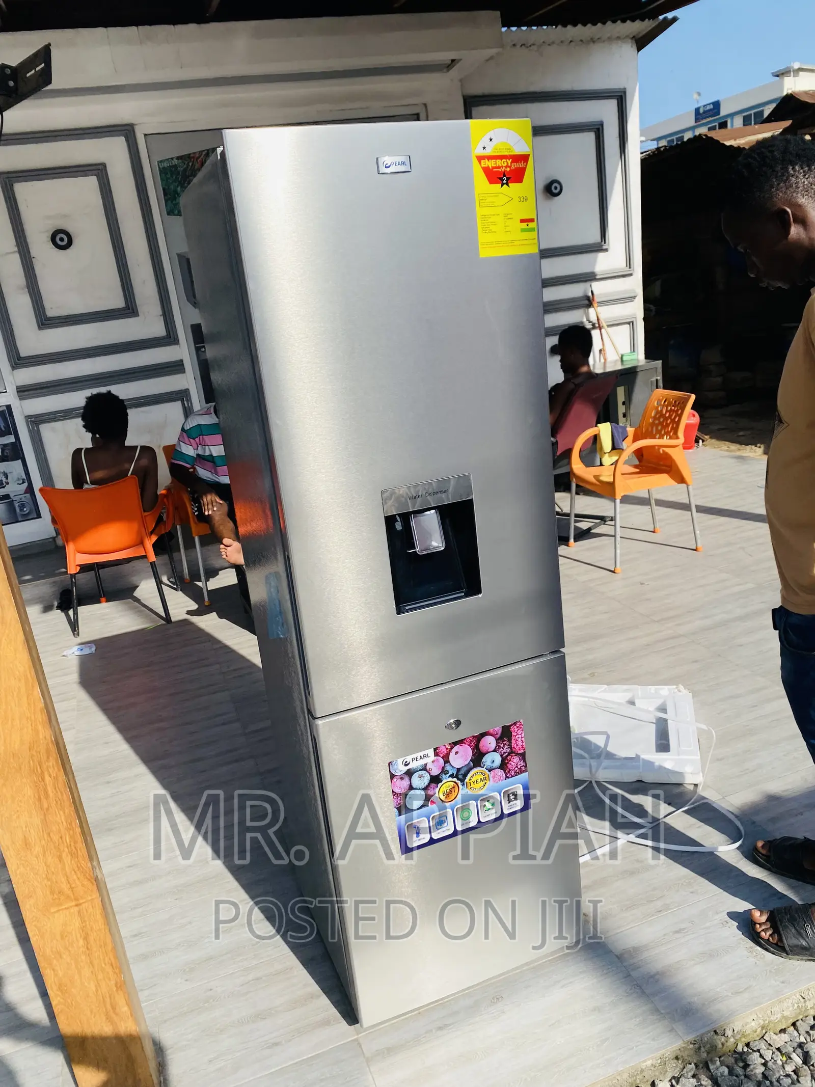 High Quality Pearl Pf-330bwd Double Door Refrigerator(251L)