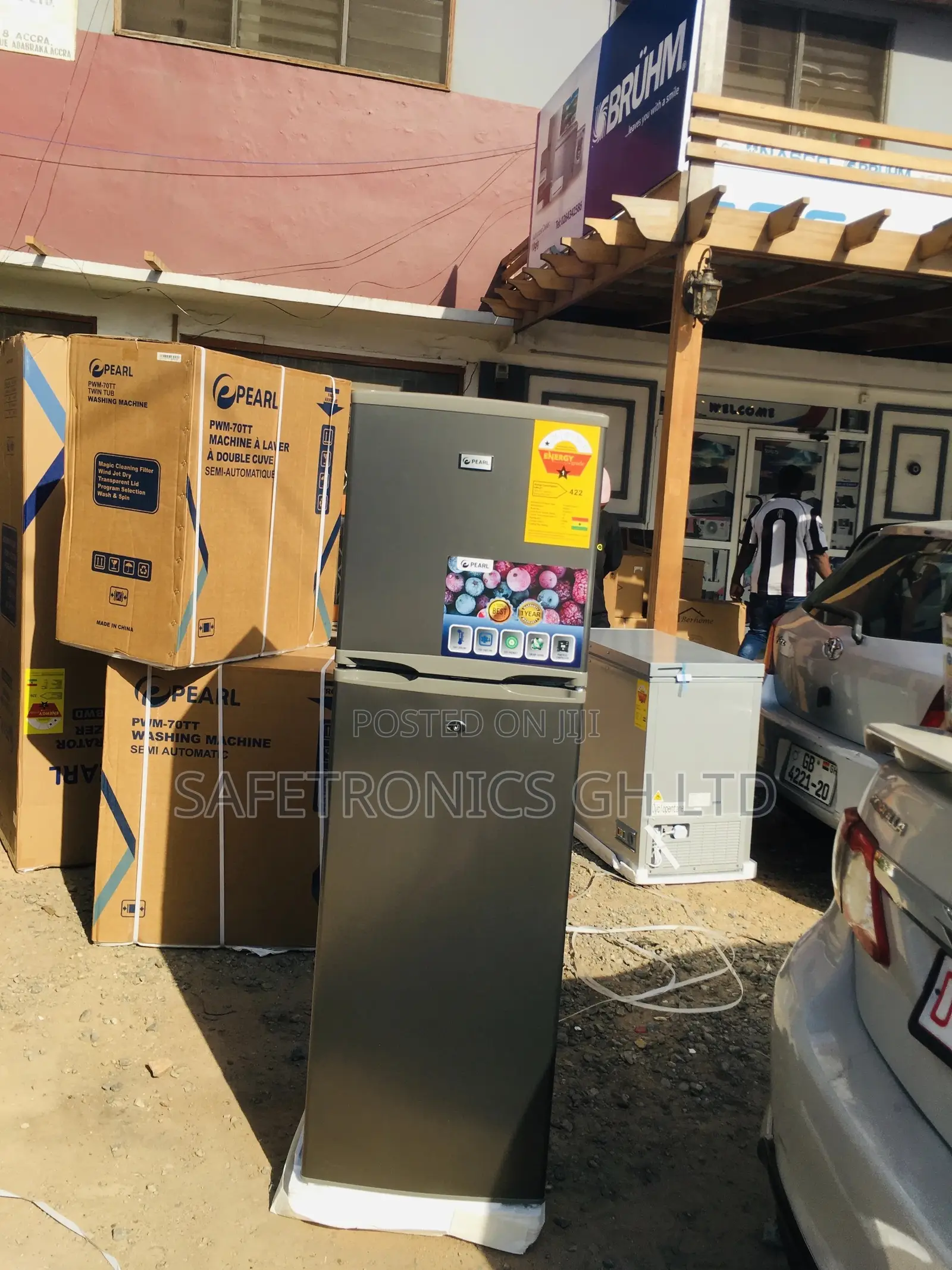 PF-270IX Topfreezer Doubledoor Pearl 166 Liters Fridge