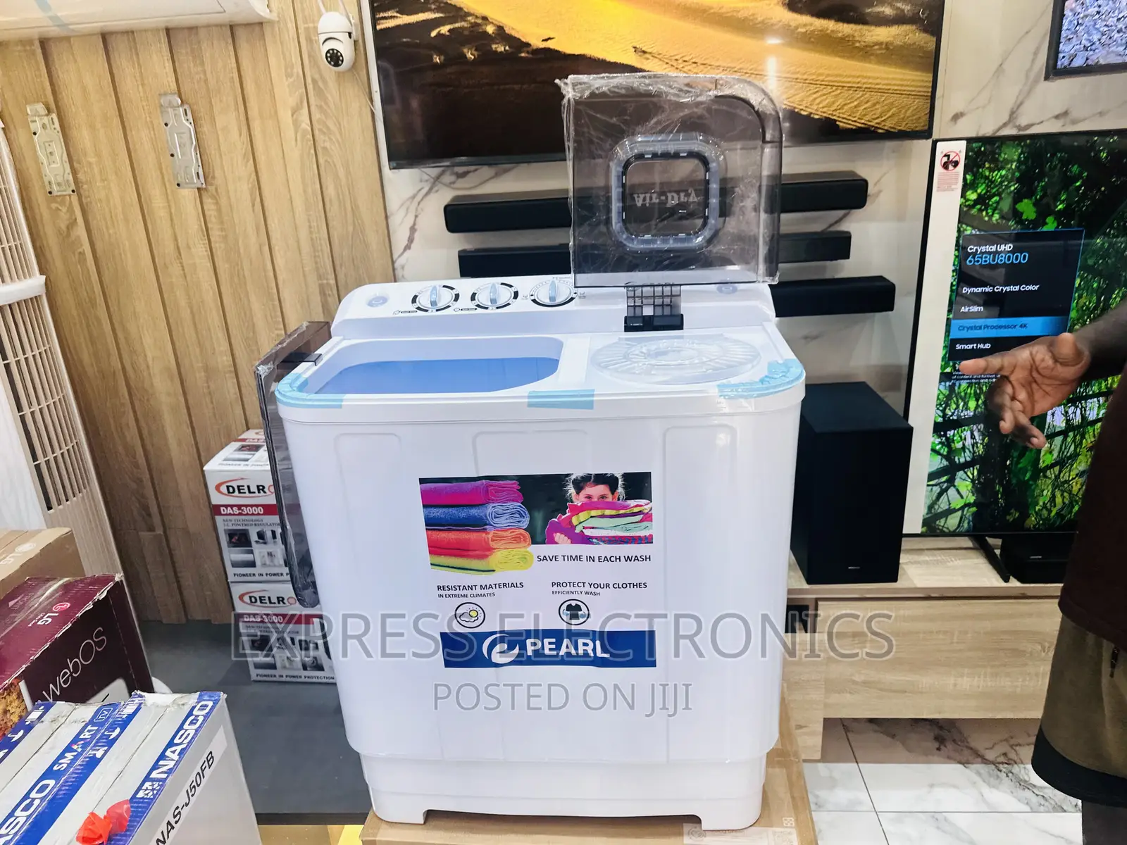 Fabric Type Washing Machine 12kg Topload Pearl White