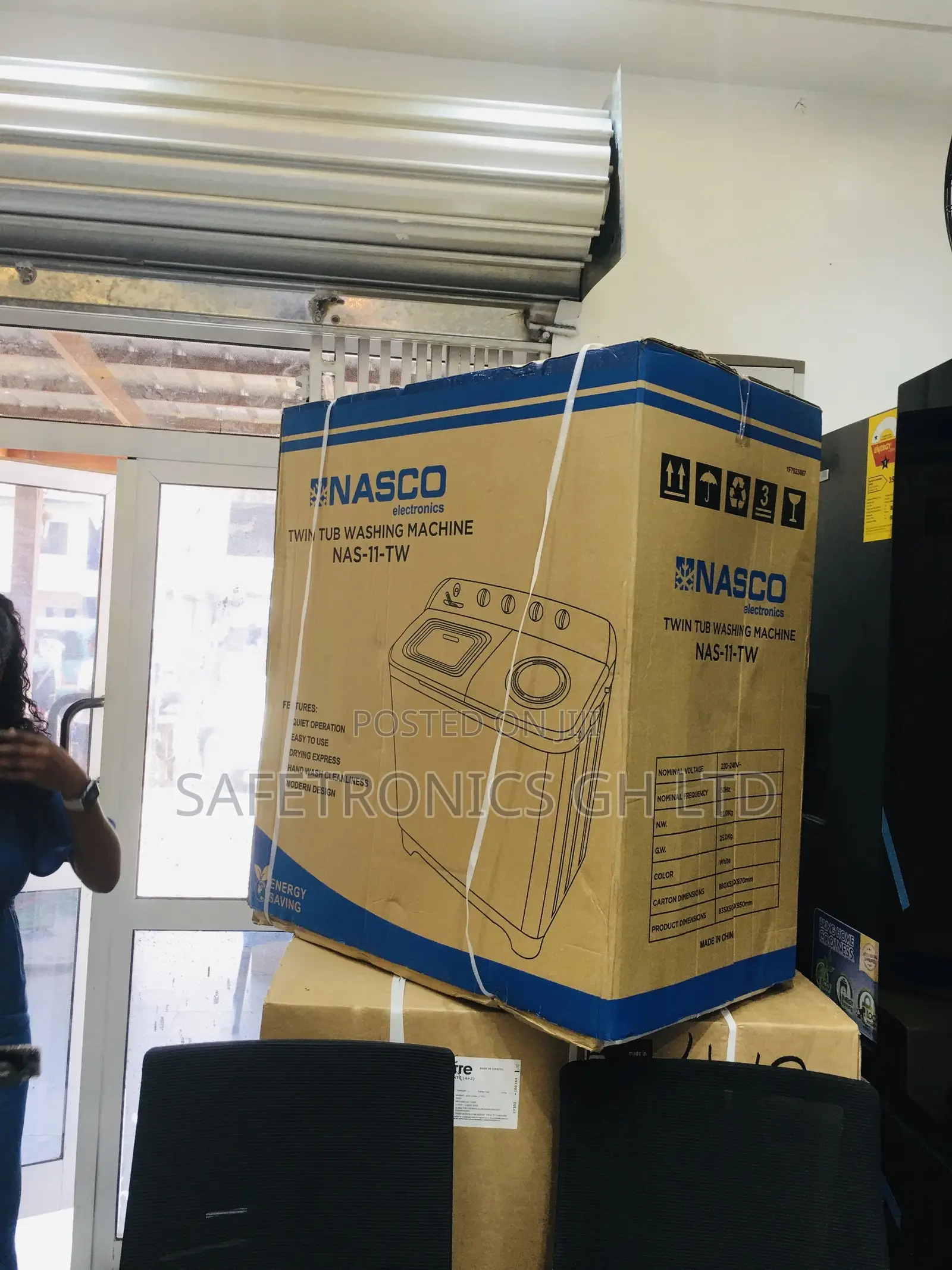 Semiautomatic Topload Twintub 11kg Washingmachine Nasco