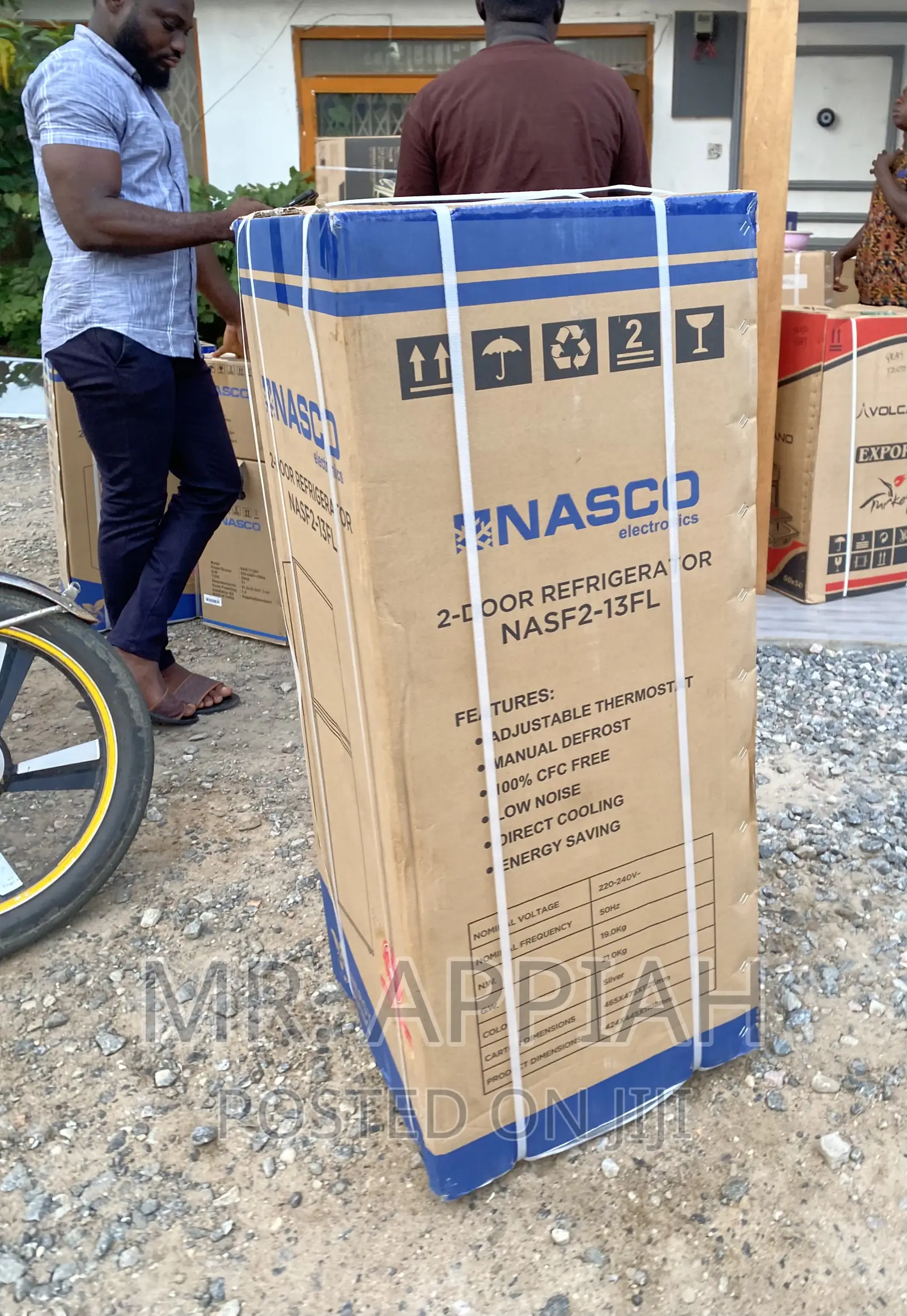 Extremely Chilling Nasco Nasf2-13 Double Door Fridge.