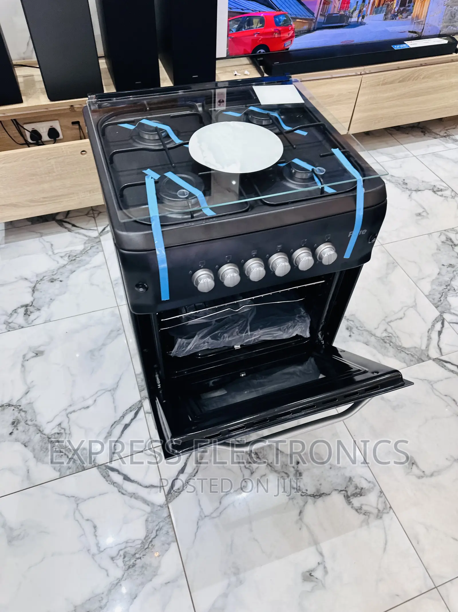 Best and Classic Black 50-55 Gas Cooker Oven 4burner