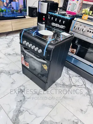 Multi Functional System Gas Cooker Black 50-55 4burner