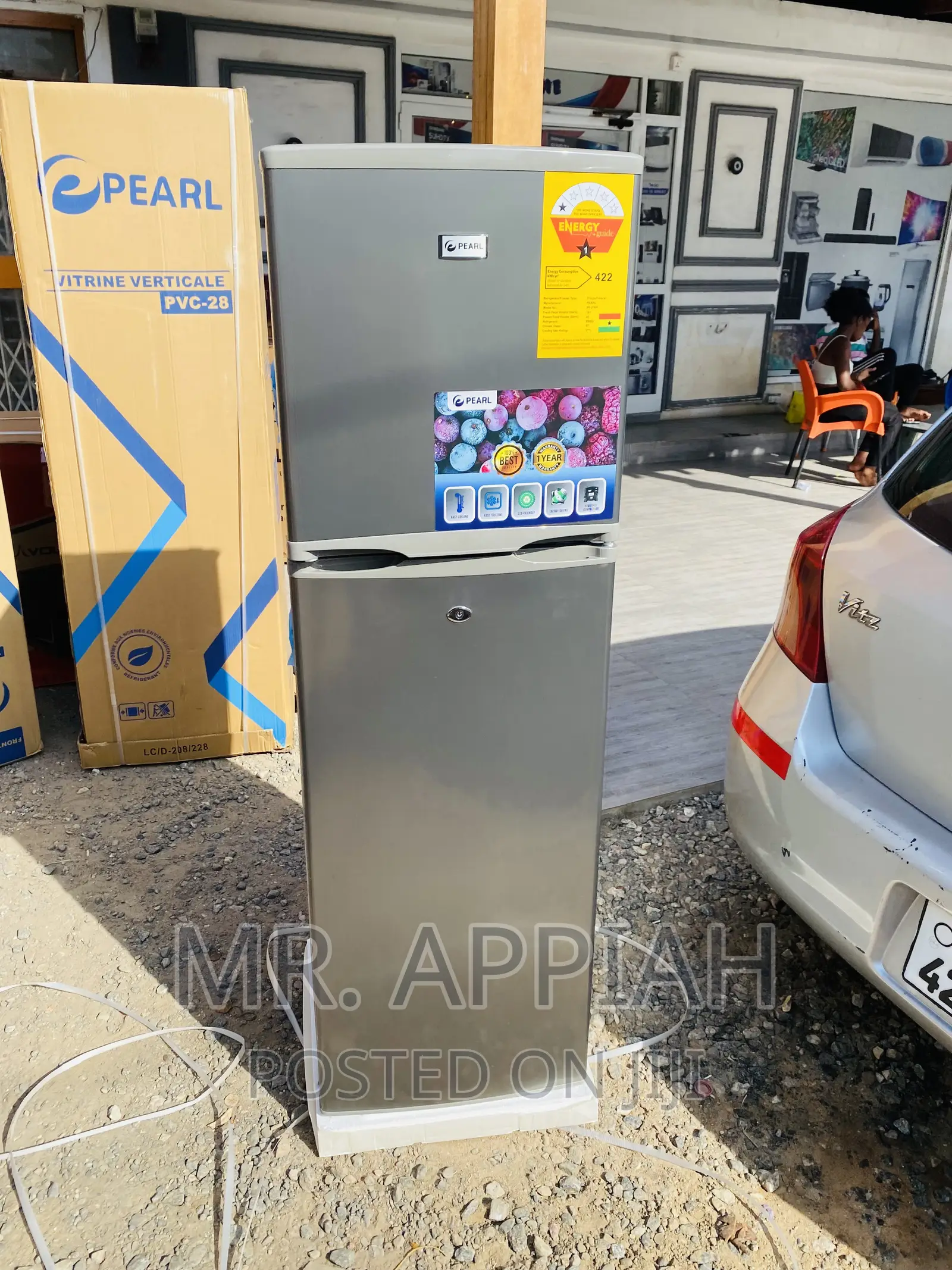 (166ltr)Fabulous Pearl Pf-270ix Double Door Refrigerator.