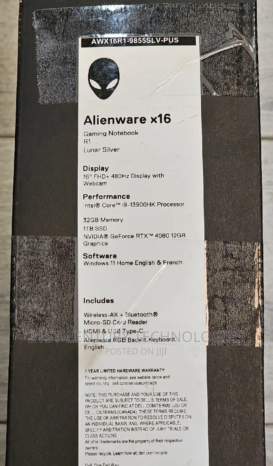 New Laptop Dell Alienware x16 32GB Intel Core i9 SSD 1T