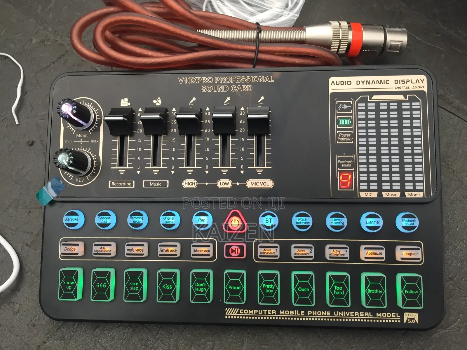BM900 Microphone Condenser With V10s Pro Sound Card