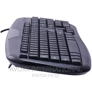 Onn Usb Connected Soft-Touch Wired Keyboard, Black