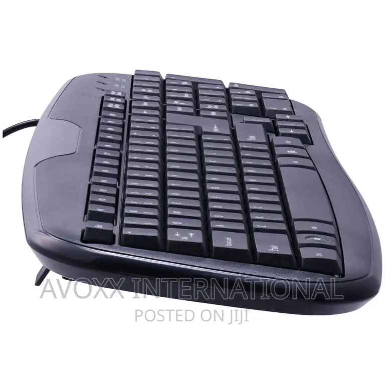 Onn Usb Connected Soft-Touch Wired Keyboard, Black