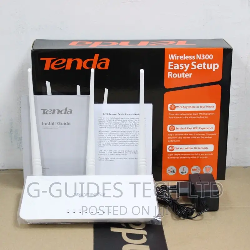 Tenda Wireless N300 Easy Setup Router F3