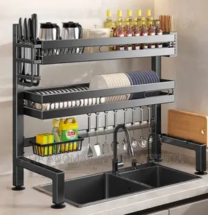 Strong Metal Over Sink 2 Tier Kitchen Rack