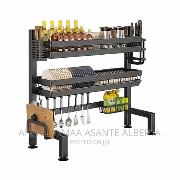 Strong Metal Over Sink 2 Tier Kitchen Rack