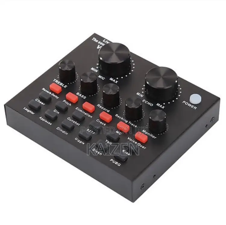 Desktop Microphone With V8 Sound Card