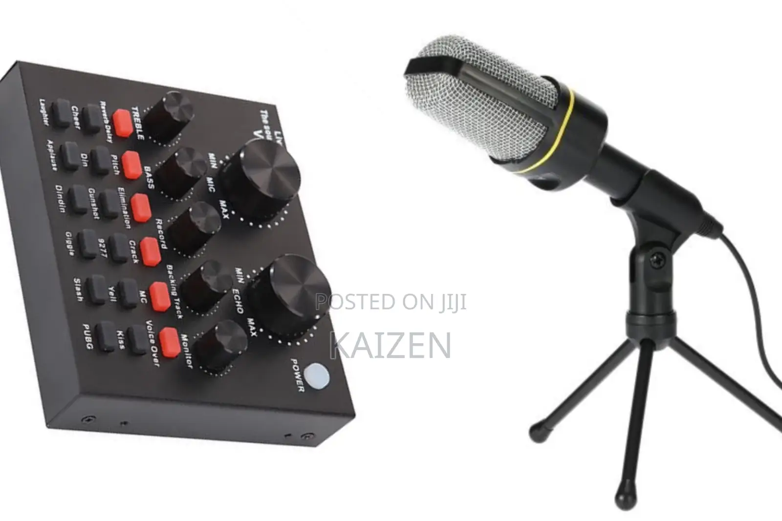 Desktop Microphone With V8 Sound Card