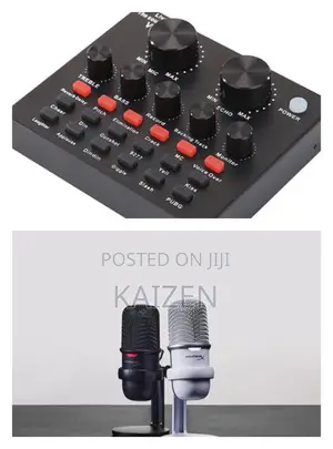 Desktop Microphone With V8 Sound Card