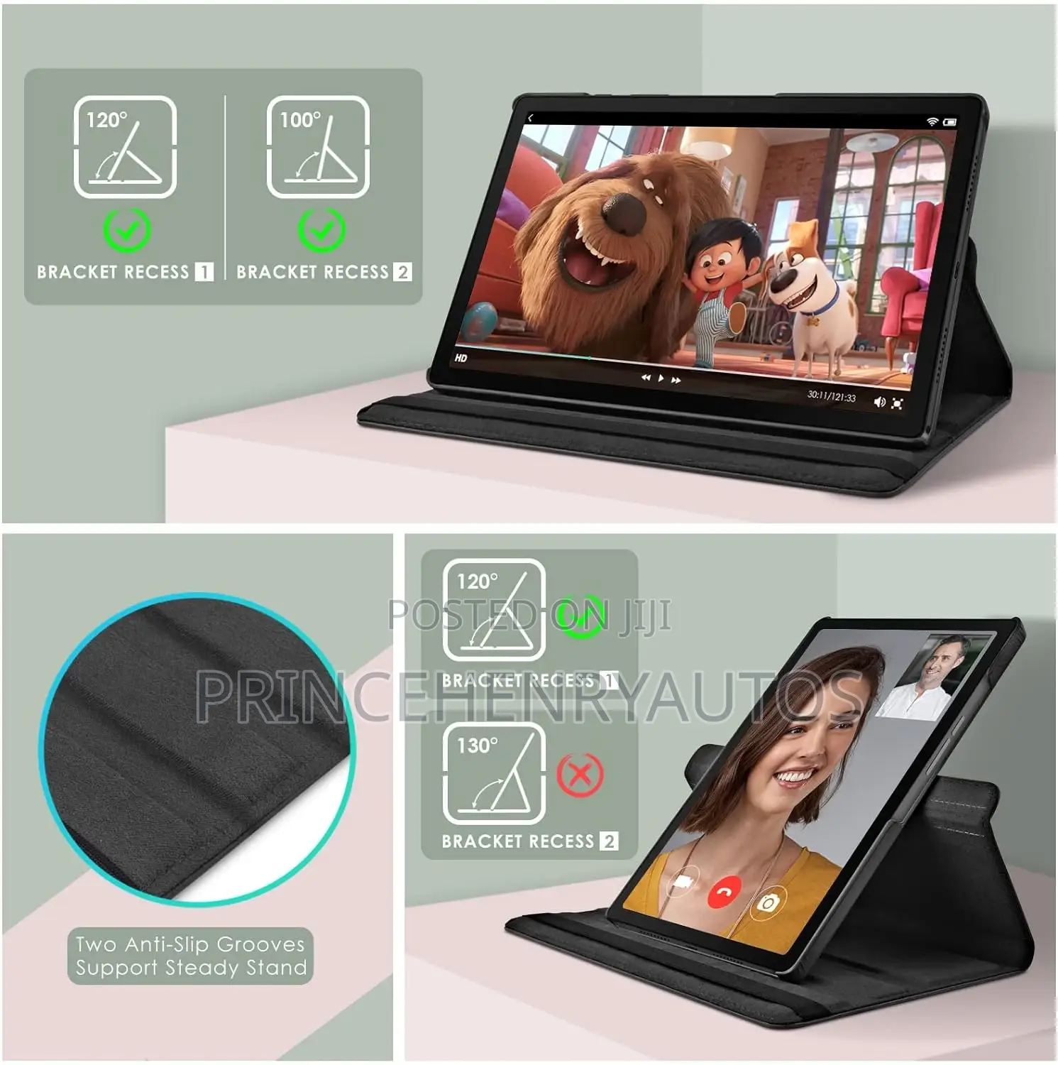 DETUOSI Rotating Case for Samsung Tab A8 10.5" SM-X200