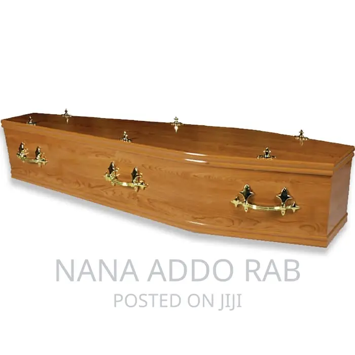 Pure Wood Polish or Stain Coffin. Quality Casket for Funeral