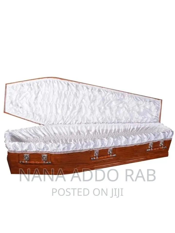 Pure Wood Polish or Stain Coffin. Quality Casket for Funeral