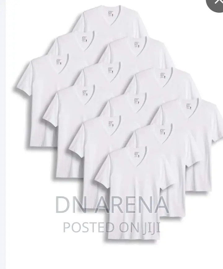 Pack of 3 v Neck White Inner Shirts
