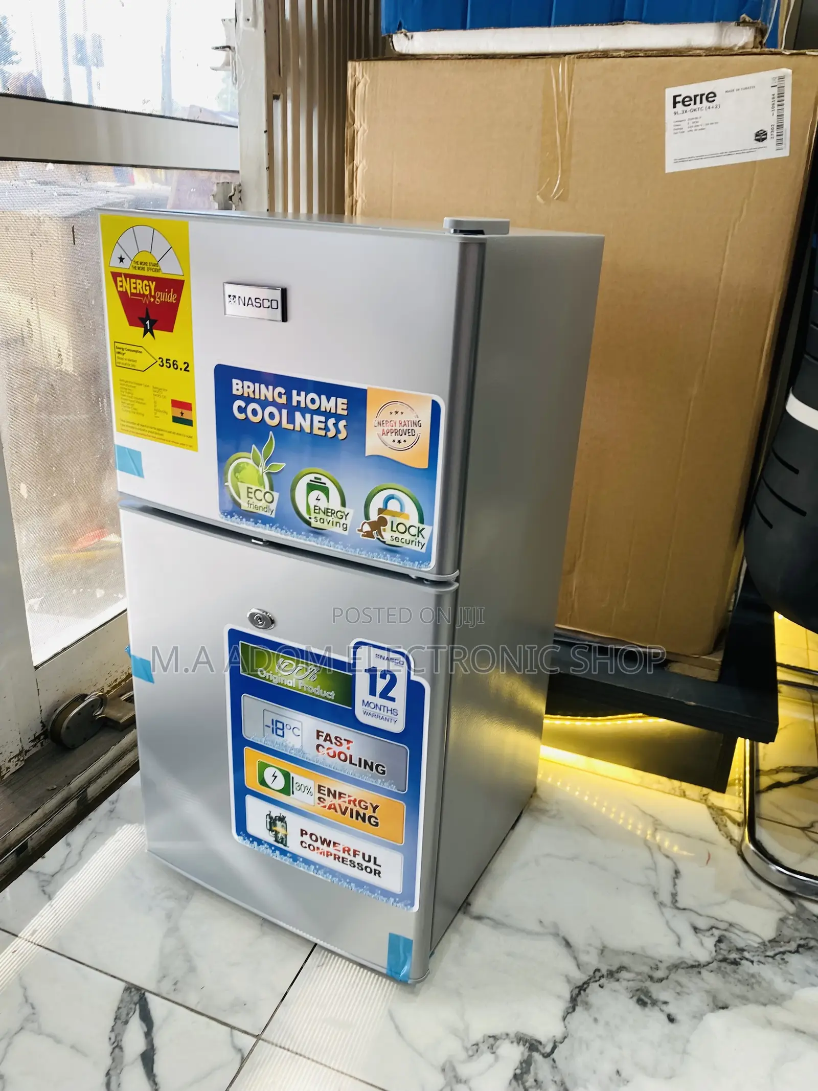 Energy Sufficient Nasco Nasf2-13 Double Door Refrigerator