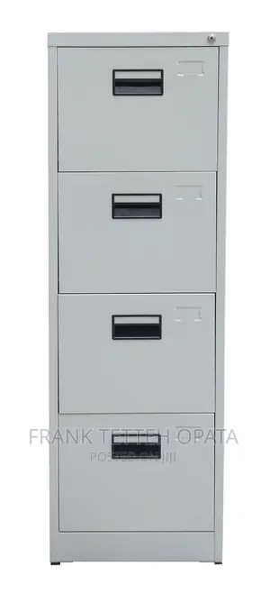 Office Metal Inbuilt Handle 4 Files Drawer