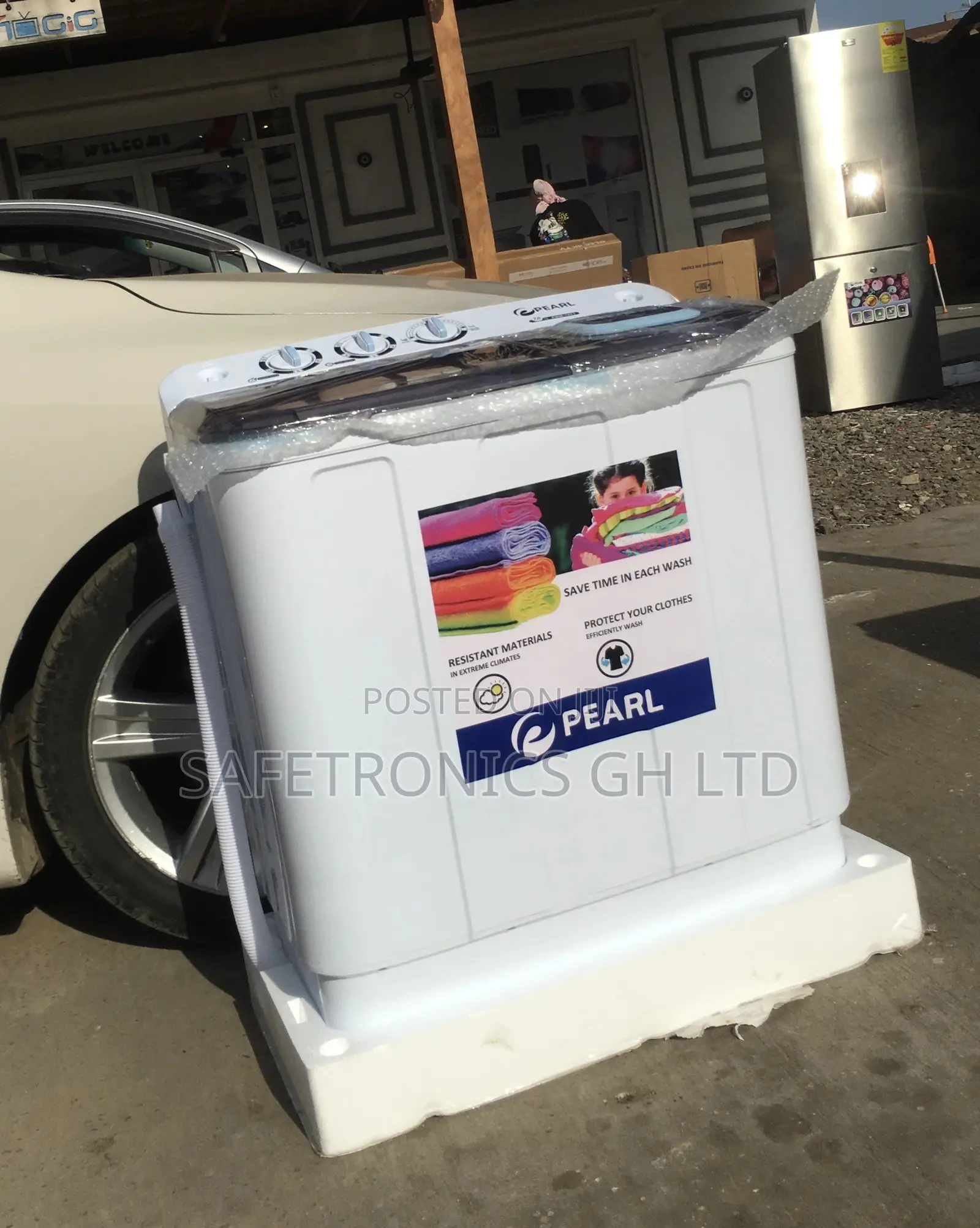 Semiautomatic 12kg Washingmachine Electric Topload Pearl
